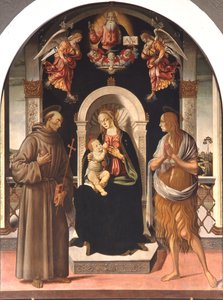 聖人とマドンナと子供 作： Jacopo Pontormo